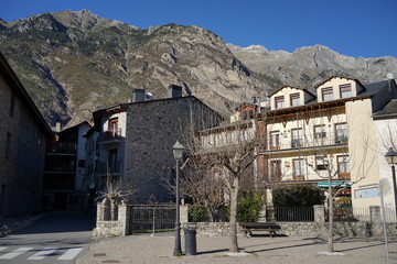 Fototapeta na wymiar Benasque.Village of Huesca. Aragon,Spain
