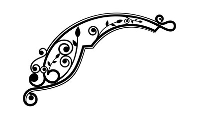 abstract background with floral ornament