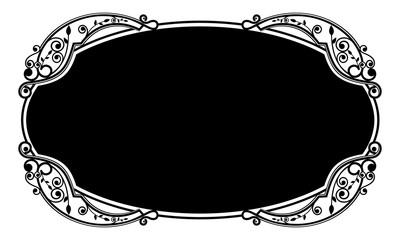 vintage floral frame