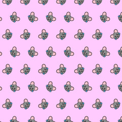 Mouse - emoji pattern 04