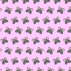 Mouse - emoji pattern 20