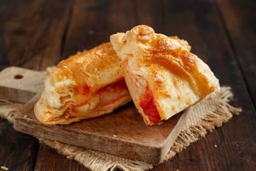 Rustico - traditional pastry from Lecce, Italy