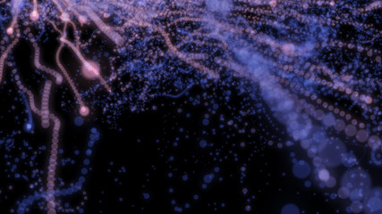 Abstract background with circles and lines. Different shades and thickness.