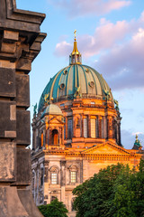 Obraz premium Berlin, Germany - Historic Berlin Cathedral - Berliner Dom - on the Museum Island in the Mitte quarter of Berlin
