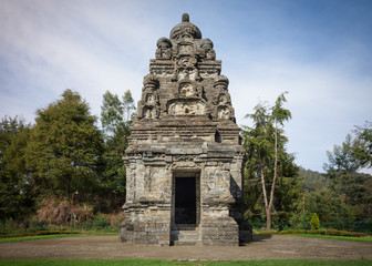 Fototapeta premium Candi Bima hindu temple, near Arjuna complex in Dieng Plateau, Central Java, Indonesia.