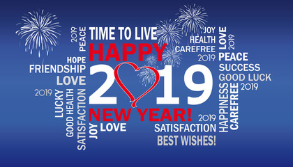 2019 - best wishes - happy new year