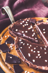 Chocolate salted tart