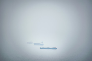 Ghost ships in a foggy conditions