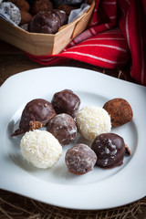 Homemade sweet balls.