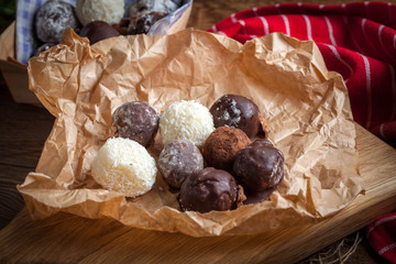 Homemade sweet balls.