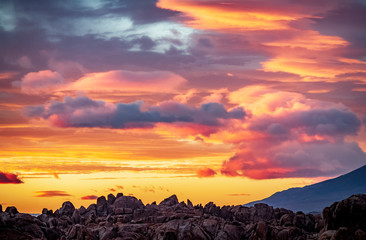 sunrise over alabama hills