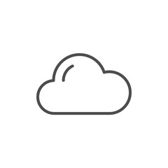 Cloud line icon