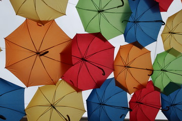 Parapluies de couleur