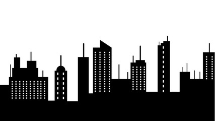 City scape silhouette icon. Element of cityscapes illustration. Signs and symbols icon can be used for web, logo, mobile app, UI, UX