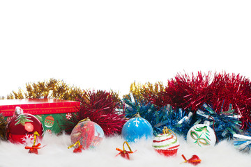 Christmas decoration with globes