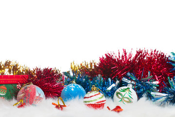 Christmas decoration with globes