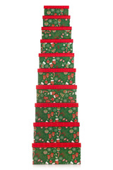 Stack of Christmas presents