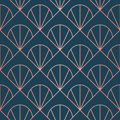 Pattern. Endless. Seamless Pattern. Vector Lines. Trendy Copper Look.