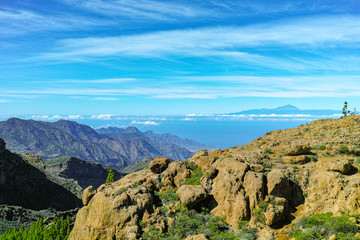 Fototapeta na wymiar Mountains landscape on Gran Canaria island, Canary, Spain