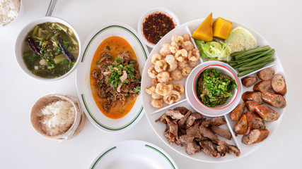 Traditional Northern Thailand Food Meal