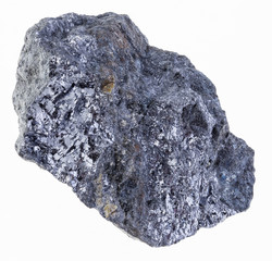 rough galena (galenite) with chalcopyrite vein