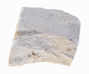 rough chemogeniс limestone stone on white