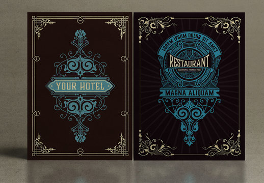 2 Vintage-Style Poster Layouts