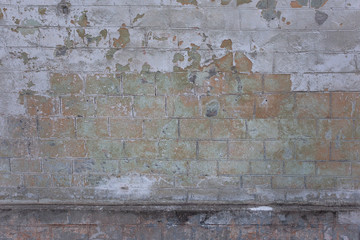 Old wall of bricks as background