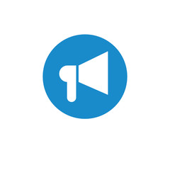 Finance icon. Vector illustration isolated on white background. Loudspeaker symbol.