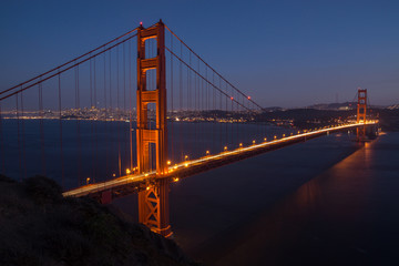 Fototapeta na wymiar Golden Gate Bridge San Francisco California Night