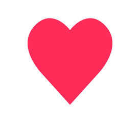 valentine heart on white background