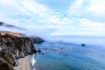 Coastline along Big Sur, Highway 1, CA