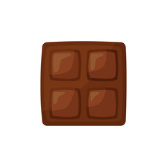 Chocolate cookie illustration. Biscuit, choco, bread. Food concept. Vector illustration can be used for topics like food, confectionary, sweet shop 