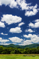 Fototapeta na wymiar Blue Ridge Mountain Sky