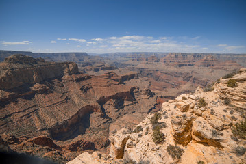 Fototapeta na wymiar View of Grand canyon on sunny day
