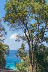 Balinese seascape on the east of Bali island, Indonesia.