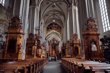 Vilnius, Lithuania, Interiors of the Church of St. Casimir