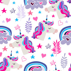 Fototapeta premium Unicorn pattern