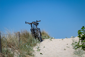 Strandübergang, Urlaub, Seebrücken, Strandkorb, Fahrrad, Ostssee 