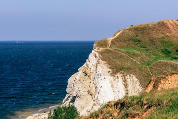 Landscape of a dolomite cliff