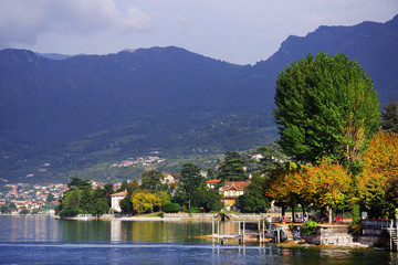 Iseo Lake in Italy, Europe