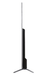 Black slim led tv side view