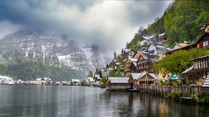 Fototapeta premium Hallstatt after snow