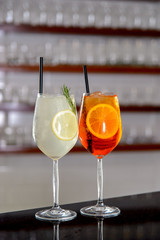 cocktail on the table