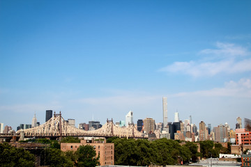 Fototapeta na wymiar Blick auf Manhattan von Queens