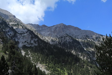 view of the mountains