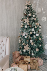 Christmas Tree Home Interior Vertical View