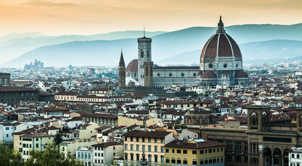 Fototapeta na wymiar View of the city of Florence