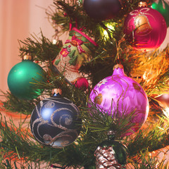 Toys on the New Year tree