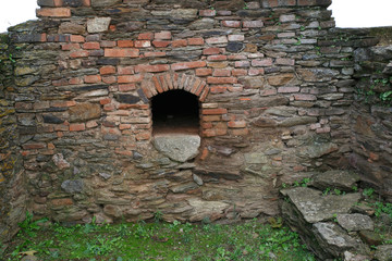 Old wood oven made of stone